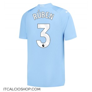 Manchester City Ruben Dias #3 Prima Maglia 2023-24 Manica Corta